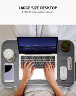 ⁦طاولة لاب توب من فيسيود، قابلة للطي، طاولة سرير ومكتب محمولة، حامل كمبيوتر محمول للسرير والمكتب للعمل والكتابة والرسم وتناول الطعام، (أسود)⁩ - الصورة ⁦4⁩
