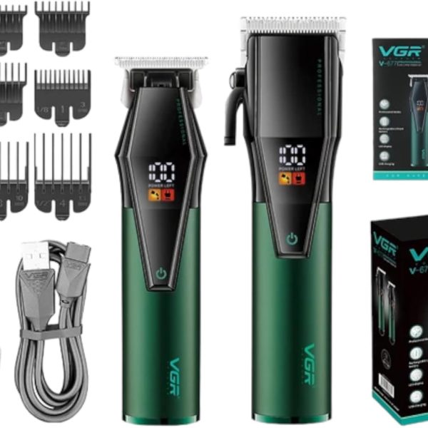 ماكينة حلاقة احترافية في جي ار قابلة لإعادة الشحن، v-677