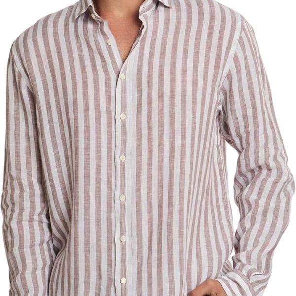 DALYDRESS Men Fancy Regular Fit Linen Shirt With Long Sleeves And Spread Collar DDMxx005412 Modern