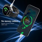 ⁦شاحن لساعة هواوي GT4/GT3/GT3 برو/GT2 برو/ووتش 4/4 برو/3/3 برو/التيميت/GT رانر من موجوست، كابل شحن USB بديل لاكسسوارات الساعات الذكية لون أبيض⁩ - الصورة ⁦7⁩