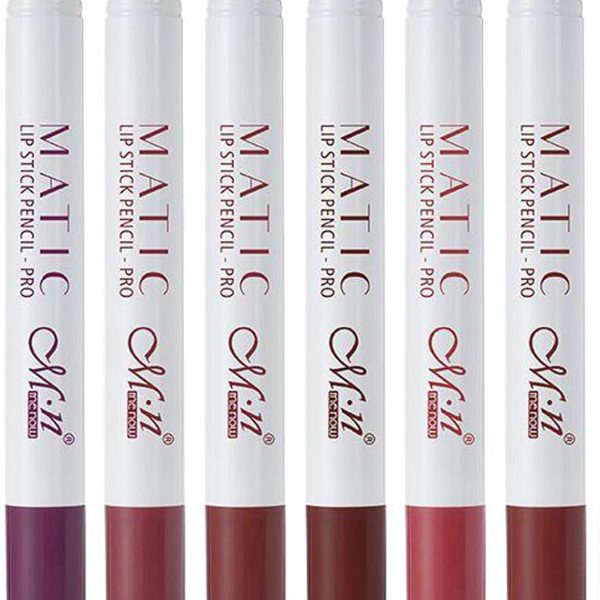 قلم أحمر شفاه برو من نيو ماتيك، 6 قطع، 6 ألوان - المجموعة 2