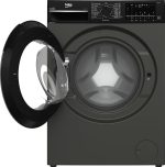 ⁦غسالة بمحرك انفرتر برو سمارت 1600 لفة/الدقيقة بشاشة ديجيتال و15 برنامج مع خاصية معالجة بالبخار وبلوتوث من بيكو، لون رمادي مانهاتن، سعة 10 كيلوجرام، B3WFU501040MCI⁩ - الصورة ⁦3⁩