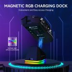 ⁦ماوس العاب لاسلكي خفيف الوزن X11 من اتاك شارك مع شريط لاصق مضاد للانزلاق، تصميم ذاتي اللصق، مقابض جانبية محسنة، وسادات مقاومة للعرق/ معجون مضاد للعرق، مقصوص ليناسب المقاس (اسود)⁩ - الصورة ⁦4⁩