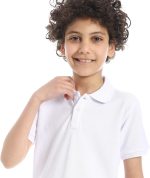 ⁦تيشرت بياقة مطوية للـسفل وتصميم مخيط حديث للأولاد من اندورا⁩ - الصورة ⁦4⁩