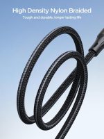 ⁦كابل بيانات للشحن السريع بقدرة 3 أمبير من سلسلة لايت-سبيد جوي رووم، نوع USB-A إلى لايتينينج، متوفر بمقاس 1.2 متر ولون أسود، موديل SA25-AL3، هاتف ذكي، حاسوب لوحي، محمول⁩ - الصورة ⁦3⁩