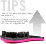 ⁦فرشاة فك تشابك الشعر من واينك - مجموعة اقتصادية من قطعتين - فرشاة فك تشابك الشعر الرطب، احترافية بدون الم للنساء والرجال والاطفال (عبوة من قطعتين،متعددة الالوان)⁩ - الصورة ⁦4⁩