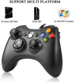 ⁦وحدة تحكم Xbox 360، وحدة تحكم بالالعاب لاسلكية يودينج لجهاز Xbox 360 بدون تغليف (اسود)⁩ - الصورة ⁦2⁩