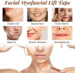 ⁦شريط رفع وجه ليفي عضلي لشد الوجه مضاد للتجاعيد ومضاد للتجمد والرقبة للجنسين من فاشون منيا - 2.5 سم × 5 متر عدد 1 غير لامع مختلطه كل الأنواع يونغ مزيج⁩ - الصورة ⁦4⁩