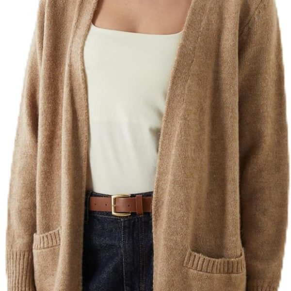 LC واكيكي كارديجان صوف بياقة شال للنساء