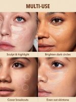 ⁦كونسيلر بيرفكت سكين بتغطية عالية من شيجلام - فرشاة كونسيلر سائل مرطب وخفيف الوزن طوال اليوم (كريمة الزبدة)، لنوع البشرة كل الأنواعة⁩ - الصورة ⁦6⁩