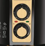 ⁦Black & Decker 4 Liter Air Fryer 1.2Kg Performance Range Aerofry, Black/Gold - Af300-B5 ( International warranty ) - 220V supply voltage and 50Hz⁩ - الصورة ⁦5⁩