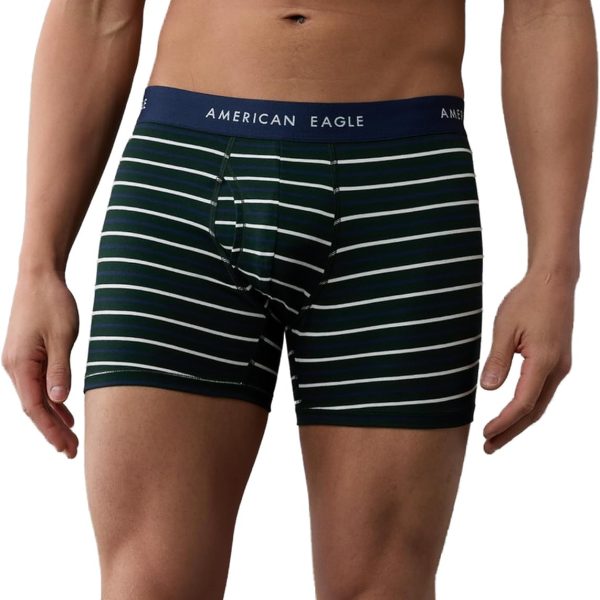 بوكسر قصير كلاسيكي بنمط مخطط 4.5 للرجال من امريكان ايجل