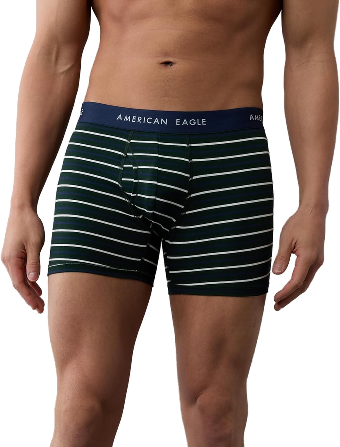 71MJCCLnxYL._AC_SL1500_.jpg بوكسر قصير كلاسيكي بنمط مخطط 4.5 للرجال من امريكان ايجل