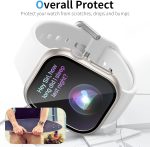 ⁦جراب حماية للشاشة متوافق مع ساعة ابل سلسلة 10 (46 ملم/ 42 ملم) من ميار، جراب صلب رفيع للغاية ومضاد للصدمات لساعة ابل 10 (46 ملم/ 42 ملم) (شفاف، 46 ملم)⁩ - الصورة ⁦3⁩