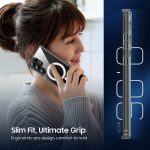 ⁦جراب حماية خلفي فائق الشفافية لموبايل سامسونج جالاكسي S24 ألترا مع ماج سيف من جي بي يو فيسين، تصميم متين من البولي يوريثين الحراري والبولي كربونات مع حلقة مغناطيسية مدمجة، شديد التحمل ومضاد للصدمات⁩ - الصورة ⁦3⁩