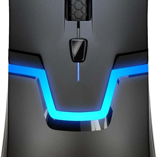 ماوس العاب سلكي ار جي بي عالي الاداء مع مستشعر بصري و3 ازرار و7 الوان LED للكمبيوتر والنوت بوك واللابتوب والمكتب والمنزل من اتش