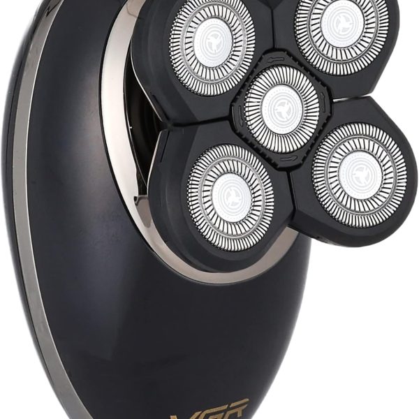 في جي ار V-302 4 في 1 ماكينة حلاقة كهربائية دوارة ماكينة قص الشعر الرطب قابلة لاعادة الشحن فرشاة تنظيف الوجه للرجال العناية بالوجه واللحية أصلع الاتحاد الاوروبي