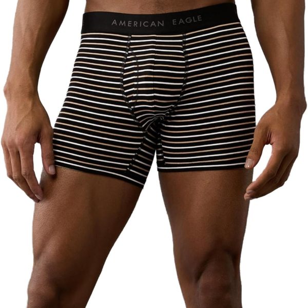 بوكسر قصير كلاسيكي بنمط مخطط 4.5 للرجال من امريكان ايجل