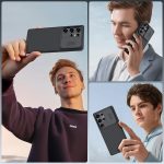 ⁦نيلكن حافظة جالكسي اس 25 الترا 5G، حماية الكاميرا، غطاء كاميرا منزلق، حافظة واقية رفيعة ورفيعة لسامسونج جالاكسي S25 الترا (اسود)⁩ - الصورة ⁦6⁩