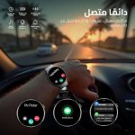 ⁦ساعة ذكية اكس اوربيت بشاشة اموليد دائرية 1.63 بوصة من كاردو، مكالمات بلوتوث، تتبع اللياقة البدنية مع مراقبة القلب والنوم والأكسجين، اكثر من 100 وضع رياضي، مقاومة للماء، متوافقة مع iOS وأندرويد - فضي⁩ - الصورة ⁦5⁩