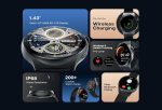 ⁦Infinix XWatch XW3E Smart Watch : IP68 Water Resistant,1.43" AMOLED with AOD, 7-Day Battery,200 Stylish Watch Faces, Multiple Sports Modes,Bluetooth Call Support,Health & Fitness Tracking - Black⁩ - الصورة ⁦2⁩
