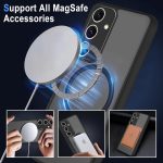 ⁦جراب مغناطيسي لموبايل سامسونج جالاكسي A17 من جرابيست، شفاف غير لامع، حماية كاملة للكاميرا، تصميم مضاد للصدمات، متوافق مع الحامل المغناطيسي (اسود، سامسونج جالاكسي A17 4G/ سامسونج جالاكسي A17 شبكة الجيل⁩ - الصورة ⁦4⁩