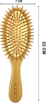 ⁦فرشاة شعر من الخشب لفك التشابك من اليس، للرجال والنساء⁩ - الصورة ⁦4⁩