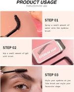 ⁦جل حواجب شفاف مقاوم للماء ويدوم طويلا ومقاوم للتلطخ، كريم تشكيل الحواجب للحواجب الطبيعية (فرشاة)⁩ - الصورة ⁦6⁩