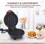 ⁦Waffle Maker Machine - Mini Iron for Home Use⁩ - الصورة ⁦4⁩