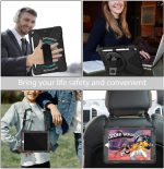 ⁦جراب حماية لجهاز اي باد الجيل التاسع/الثامن/السابع مع شاشة حماية، يأتي بتصميم مضاد للصدمات والسقوط مع [حامل قلم] [حامل دوار 360] [حزام كتف]، جراب حماية مصنوع من المطاط من جيروتيك، أسود⁩ - الصورة ⁦8⁩