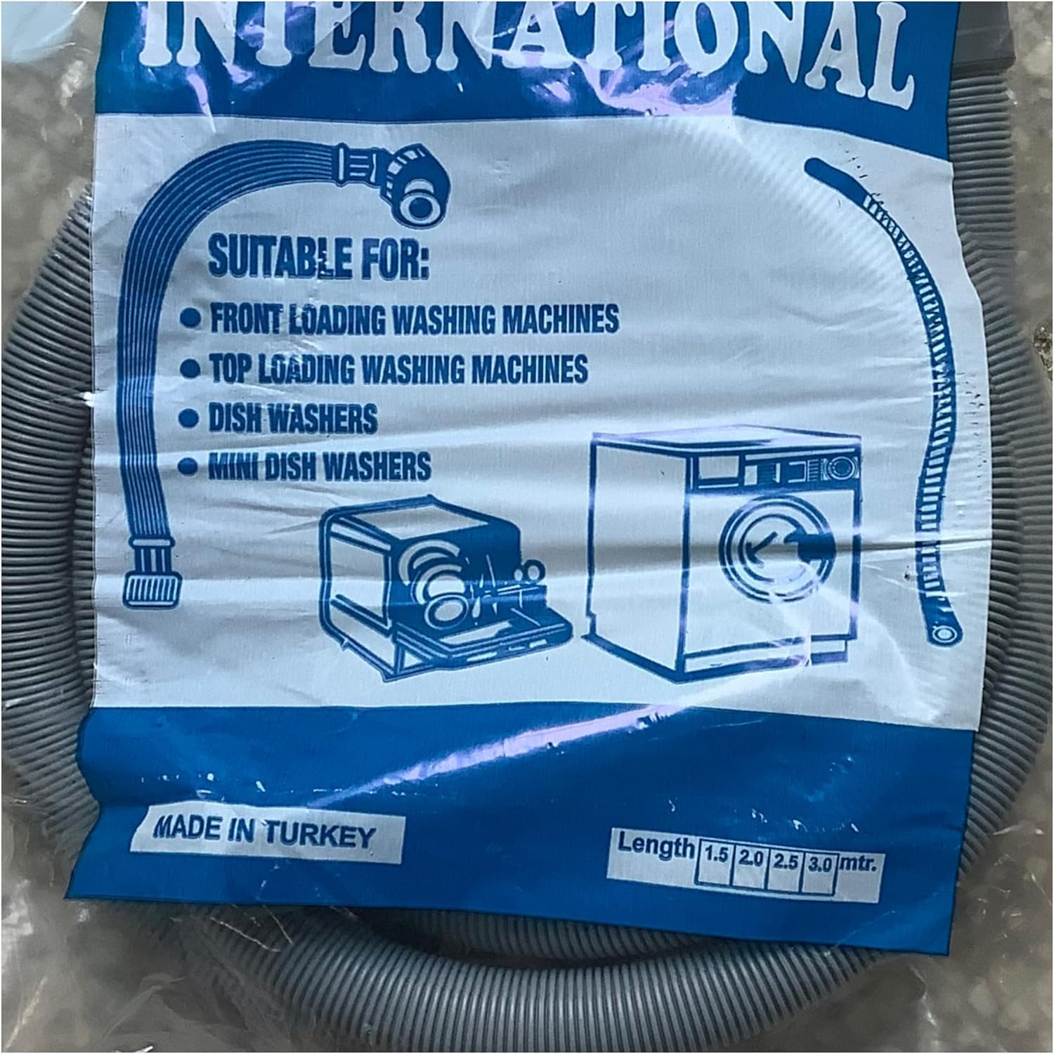 71Vu63cBjrL._AC_SL1500_.jpg خرطوم صرف غسالة الملابس و مجفف الملابس وخرطوم صفة غسالة الغسيل والمجفف الغسيل والانظمة تكييف الهواء وغيرها من انابيب الصفة - تركي اصيى - طول سنتيمتر (300)