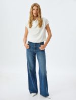 ⁦KOTON Womens BLOUSE SS JERSEY (pack of 1)⁩ - الصورة ⁦3⁩