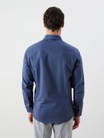 ⁦LC WAIKIKI Men Slim Fit Long Sleeve Oxford Shirt⁩ - الصورة ⁦5⁩