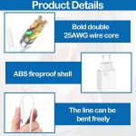 ⁦شاحن بولسينم لشاومي، شاحن سريع USB C 33 واط مع كابل USB C بطول 1.5 متر لريدمي نوت 13/12/11/9 برو/شاومي مي 10 10T 11T لايت برو 9 بوكو X5 برو/X3/X6⁩ - الصورة ⁦3⁩