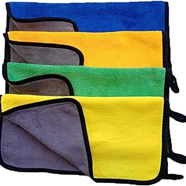 فوط مايكروفايبر مقاس 35 × 40 سم، 4 قطع