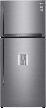 موزع للمياه من ال جي GN F722HLHL سعة 18 قدم مكعب، مدمج، فضي عدد 1