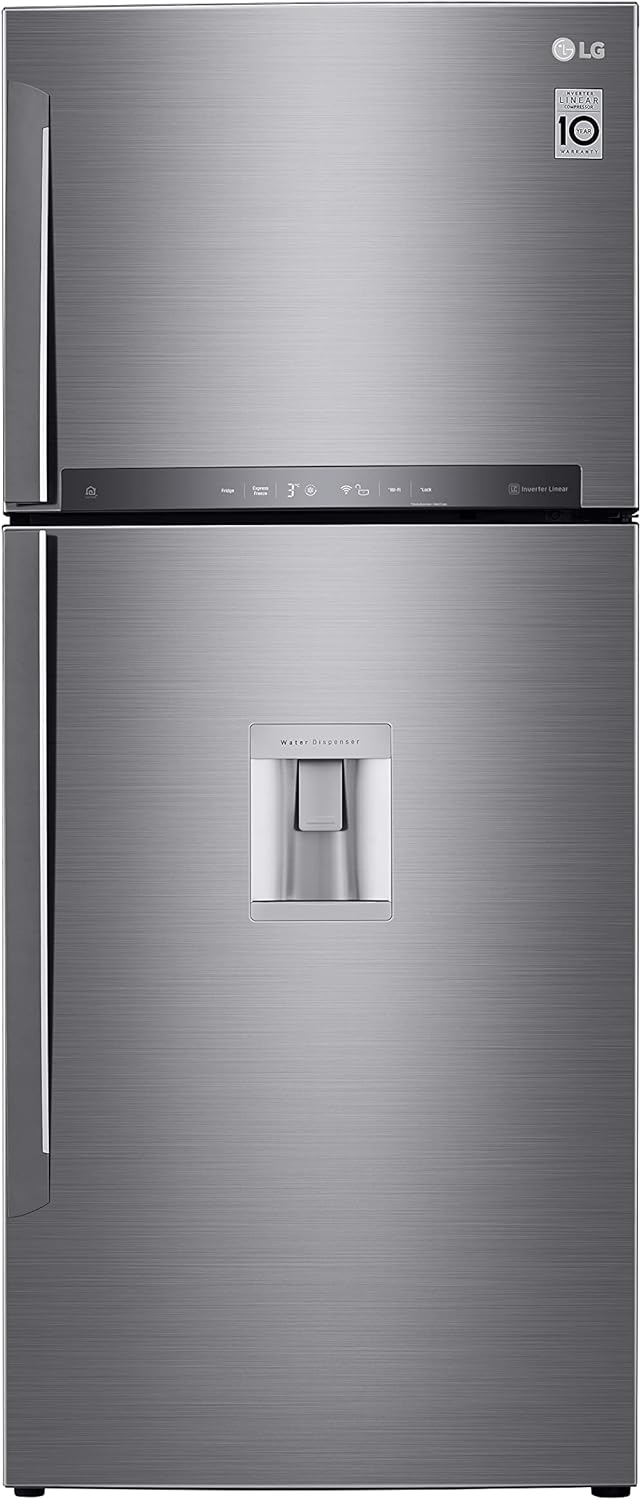 71YbjbO0BL._AC_SL1500_.jpg موزع للمياه من ال جي GN F722HLHL سعة 18 قدم مكعب، مدمج، فضي عدد 1