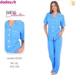 ⁦بيجامة شورت صيفي قصير بأكمام قصيرة - بيجاما شورت حريمي باردة⁩ - الصورة ⁦2⁩