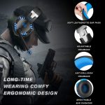 سماعات رأس للالعاب بتصميم فوق الاذن بميكروفون وتحكم في مستوى الصوت واضاءة ليد ونمط ستيريو وخاصية تقليل الضوضاء تلائم اجهزة الكمبيوتر واللاب توب والبلاي ستيشن 4 وXbox one والموبايل الذكي (سوداء)، سلكي - الصورة 3