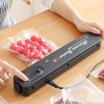 ⁦Vacuum Sealer Vacuum Machine, Automatic Vacuum Sealer Sous Vide, Film Sealer for Dry or Moist Food, Includes 10 Vacuum Bags and Hose⁩ - الصورة ⁦7⁩