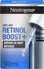 سيروم ريتينول بوست+ من نيوتروجينا، سيروم ليلي مكثف ومكافح للشيخوخة (زجاجة 30 مل مع قطارة) - سيروم ريتينول مغذ ومكافح للشيخوخة - علاج للوجه لتقليل ظهور حتى التجاعيد العميقة