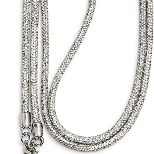 سلسلة قصيرة لامعة للموبايل من ايه او كيه سانوفا، حلقة مفاتيح طويلة، سلسلة موبايل للتعليق باللون الفضي