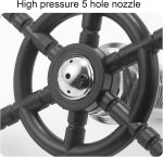 ⁦غسالة الاكواب الاوتوماتيكية من فاسافي، الة غسيل الاكواب الاوتوماتيكية من الستانلس ستيل باللون الاسود لا تحتاج الى شطف نظيف، للمطاعم التجارية والمنزلية⁩ - الصورة ⁦7⁩