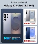 ⁦جراب حماية مغناطيسي من السيليكون رفيع وقوي وبحماية عسكرية ومضاد للصدمات والسقوط متوافق مع ماج سيف لموبايل سامسونج جالاكسي S25 الترا من فيهيبي⁩ - الصورة ⁦2⁩