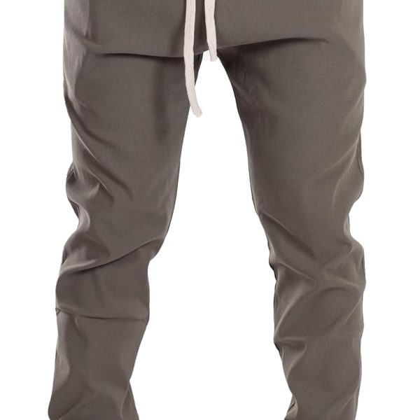 بنطلون رياضي ناعم من الليكرا والسباندكس بتصميم كلاسيكي سادة للرجال من العلامة التجارية وايت ايجل