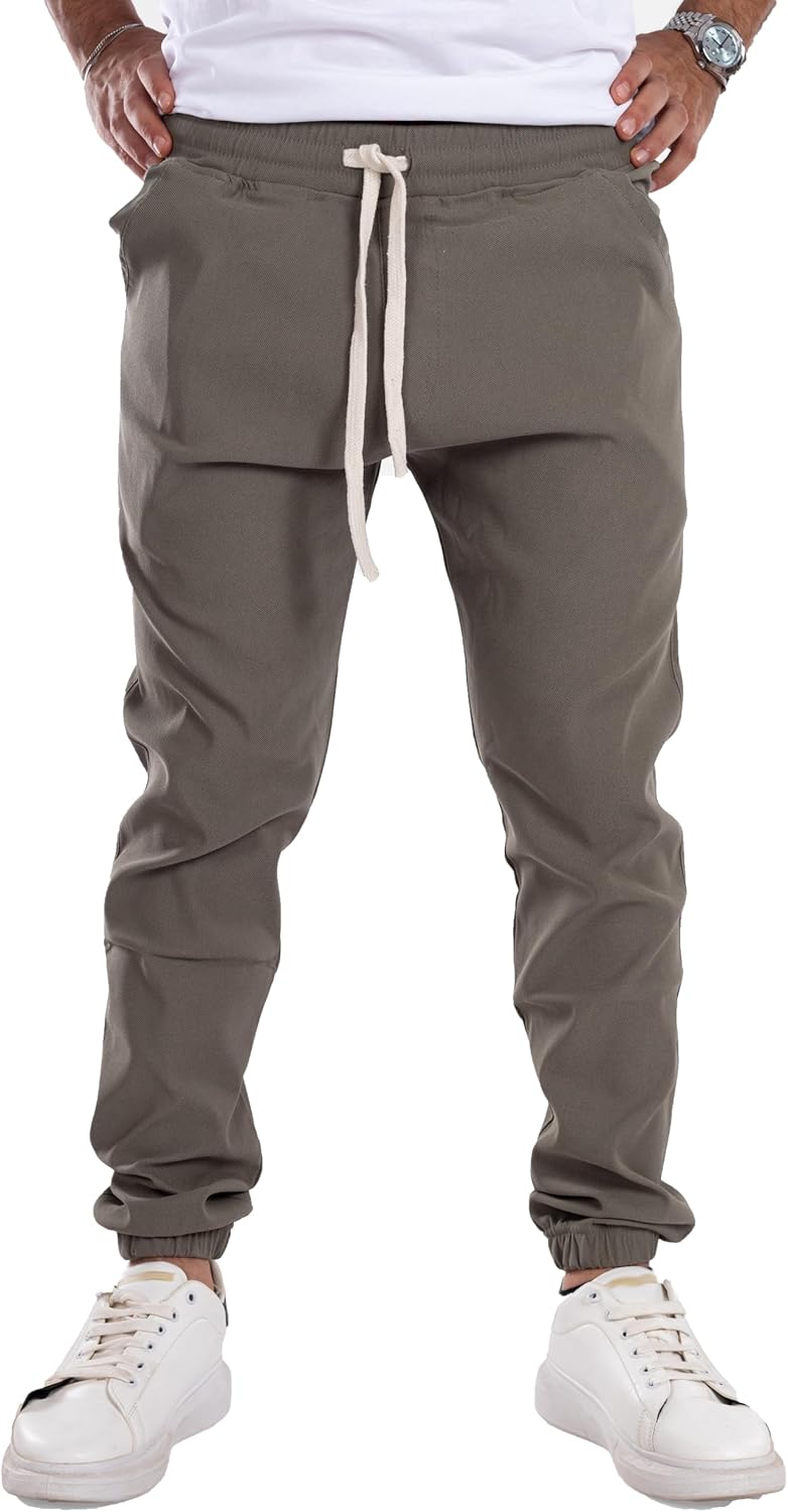 71cqbd9weKL._AC_SL1500_.jpg بنطلون رياضي ناعم من الليكرا والسباندكس بتصميم كلاسيكي سادة للرجال من العلامة التجارية وايت ايجل