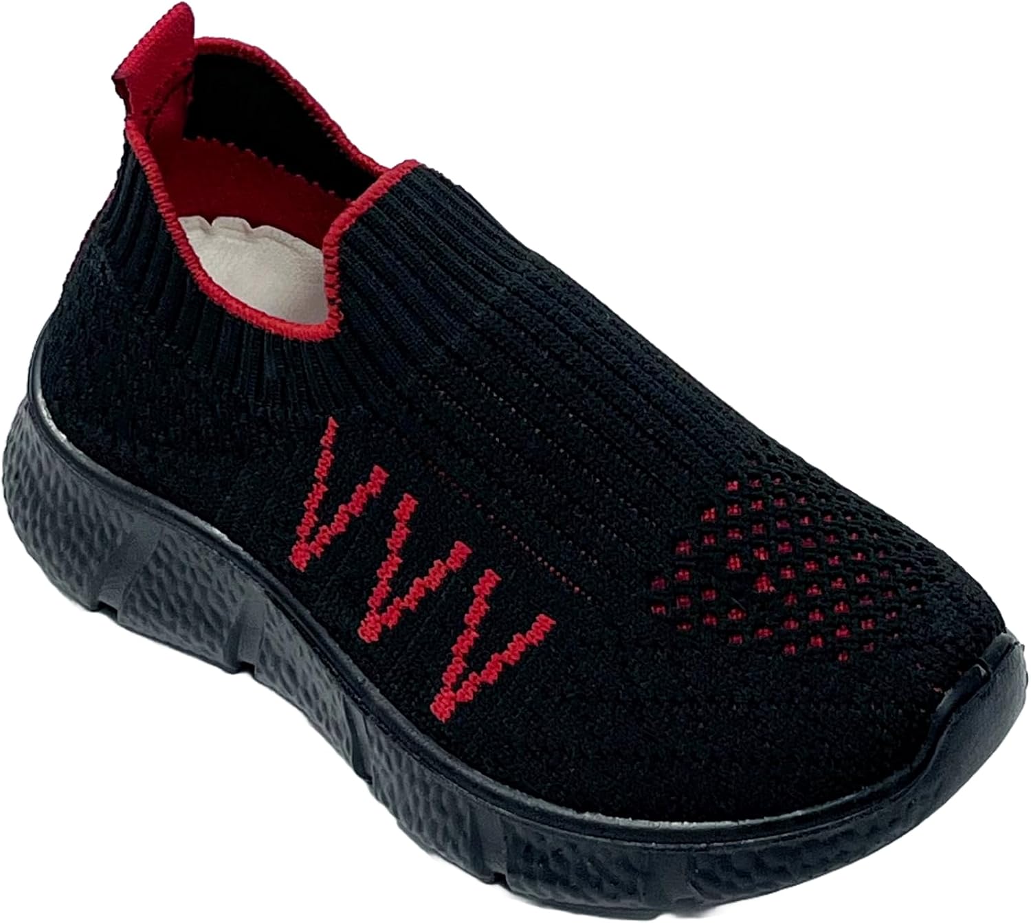 71ddk249DmL._AC_SL1500_.jpg حذاء رياضي سهل الارتداء للاولاد - حذاء جري شبكي جيد التهوية وخفيف الوزن مع نعل مانع للانزلاق، حذاء مشي رياضي كاجوال (EU 25-30) 502