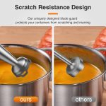 ⁦خلاط يدوي ستانلس ستيل 1200 واط مع كوب من سوكاني، أسود/فضي، SK-758⁩ - الصورة ⁦3⁩