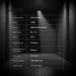 ⁦ماكينة حلاقة احترافية v-993 جسم معدني شفرات سراميك متالوجنيك ماتور تربو ذكي BLDC 7500RPM بطارية ليثيوم أيون بقوة 2000MAH وقت تشغيل 180 دقيقة وقت العمل 2.5 ساعة قاعدة شحن⁩ - الصورة ⁦4⁩