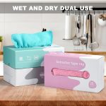 ⁦قطع قماش للتنظيف من المايكروفايبر من لويروي في صندوق (20 قطعة) - 7.9 انش × 7.9 انش قابلة لاعادة الاستخدام للسيارات - مناشف تيري بدون حواف صغيرة للمنزل والمطبخ (متعدد الالوان)⁩ - الصورة ⁦4⁩